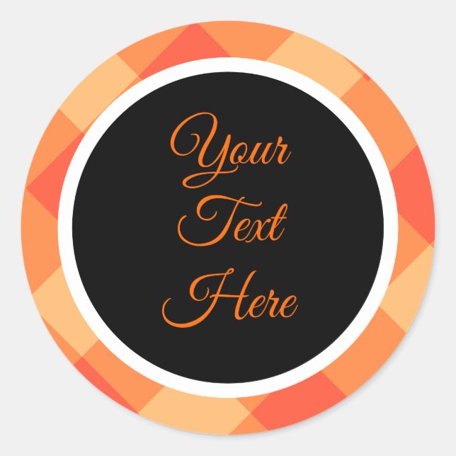 Adesivo Redondo Verificação de Buffalo do Farmhouse de Natais vint (Frente)