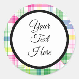 Adesivo Redondo Verificação de Buffalo do Farmhouse de Natais vint