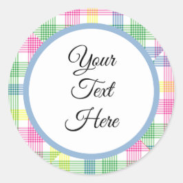 Adesivo Redondo Verificação de Buffalo do Farmhouse de Natais vint