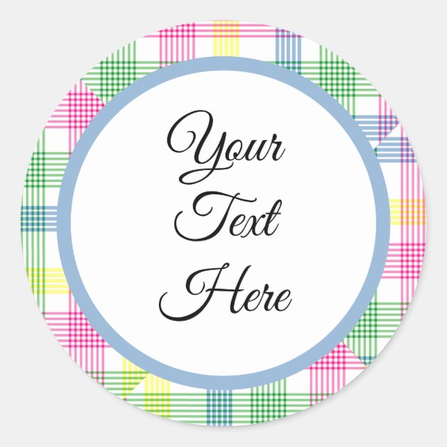 Adesivo Redondo Verificação de Buffalo do Farmhouse de Natais vint (Frente)