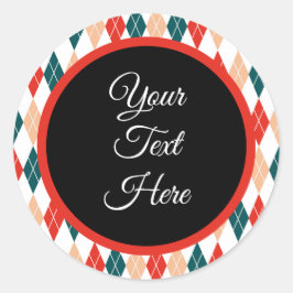 Adesivo Redondo Verificação de Buffalo do Farmhouse de Natais vint