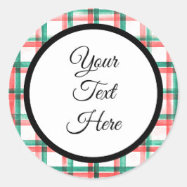 Adesivo Redondo Verificação de Buffalo do Farmhouse de Natais vint