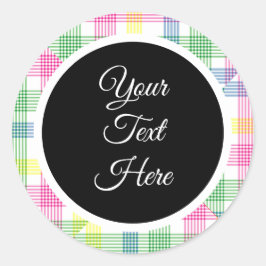 Adesivo Redondo Verificação de Buffalo do Farmhouse de Natais vint