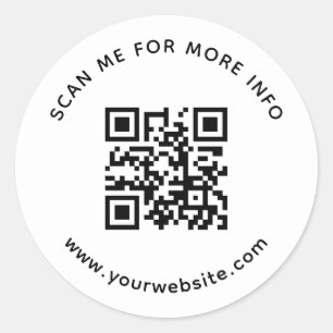 Adesivo Redondo Verifique-me para obter mais informações sobre o c