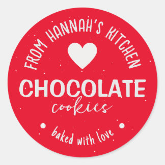 Adesivo Redondo Vermelhidão - Fundo Cintilado Com Amor