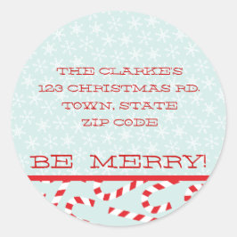ADESIVO REDONDO VERMELHO AZUL BE MERRÍGIDO ENDEREÇOS DE NATAL
