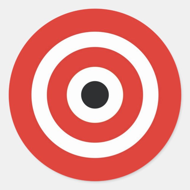 ADESIVO REDONDO VERMELHO BRANCO (Frente)