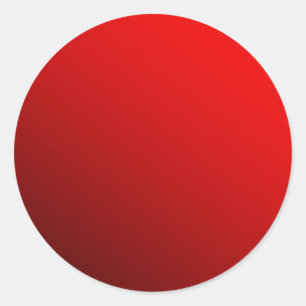 Adesivo Redondo Vermelho de dois tons