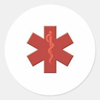 Adesivo Redondo vermelho em vermelho