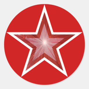 Adesivo Redondo Vermelho - Marca redonda vermelha