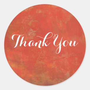 Adesivo Redondo Vermelho Texturizado Grunge Abstrato Background Ob