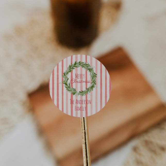 Adesivo Redondo Vermelhos Vermelhos Vermelhos, Traços de Natal Ver (Criador carregado)