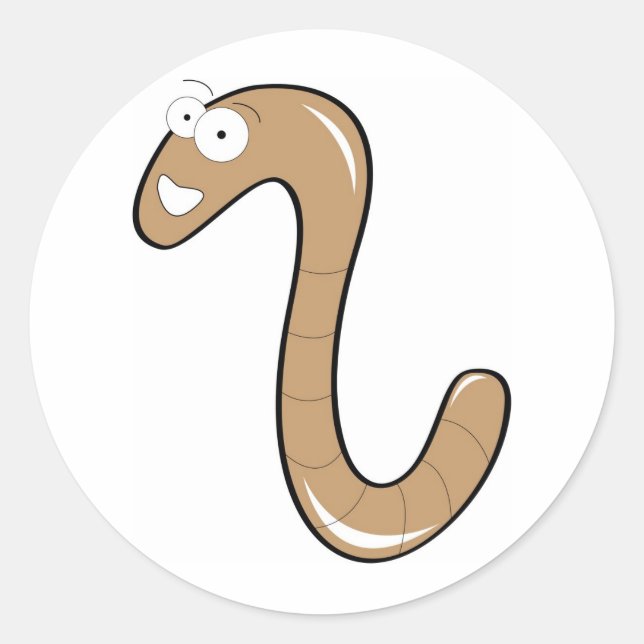 Adesivo Redondo vermes (Frente)