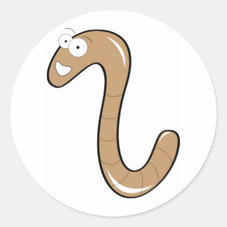Adesivo Redondo vermes