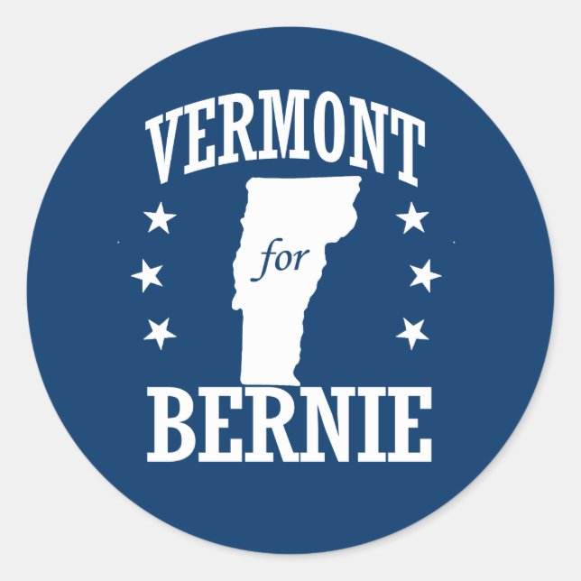ADESIVO REDONDO VERMONT PARA BERNIE (Frente)