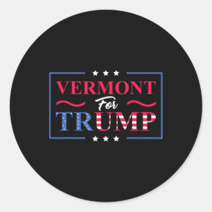 Adesivo Redondo Vermont Para Trump - Voto Pro-Trump Republicano Es