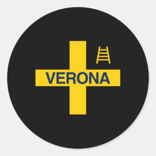 Adesivo Redondo Verona Tifo Hellas Gialloblã¹ Brigadas Curva Sud S