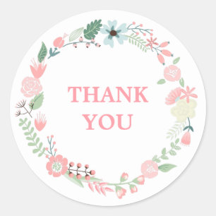 Adesivo Redondo Verruga Floral Monogramada