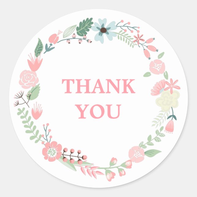 Adesivo Redondo Verruga Floral Monogramada (Frente)