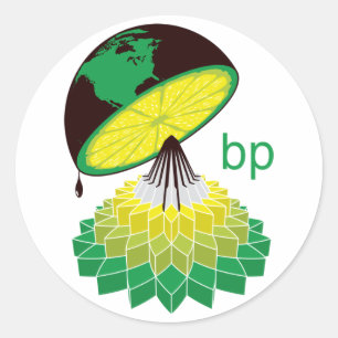Adesivo Redondo Versão 2 do logotipo de BP (etiqueta)