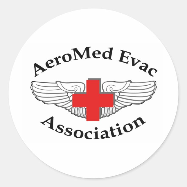 Adesivo Redondo Versão sombra do logotipo AMEA (Frente)