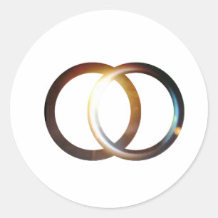 Adesivo Redondo Vesica Piscis Sunrise