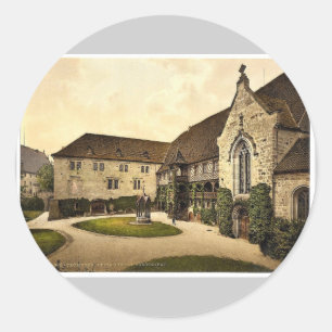 Adesivo Redondo Veste Coburg Furstenbau, Turíngia, Alemanha rara P