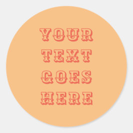 Adesivo Redondo VESTICADOR - alterar o texto aqui