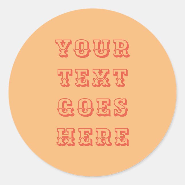 Adesivo Redondo VESTICADOR - alterar o texto aqui (Frente)