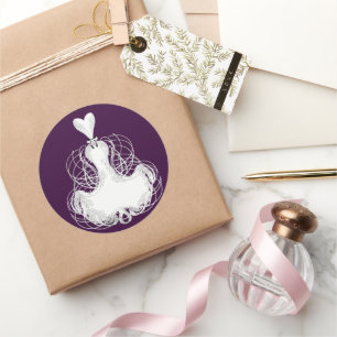 Adesivo Redondo Vestido Branco do Vestido Viciado em Moda