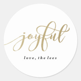 Adesivo Redondo Vestido de férias alegre