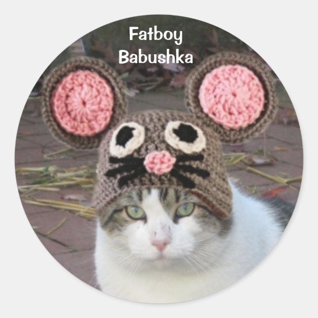 ADESIVO REDONDO VESTIDO DE GORDURA (Frente)