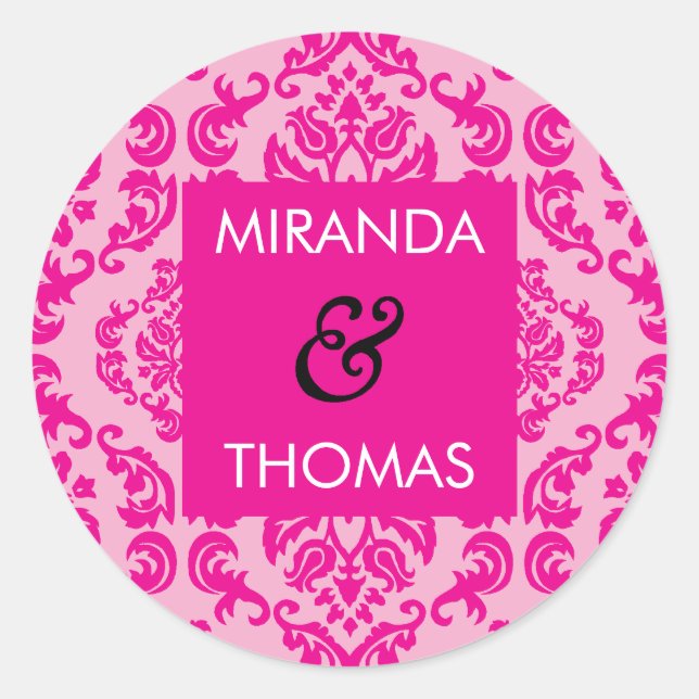 Adesivo Redondo VESTIDO DE MADEIRA/SELO: Cores damascos 2A (Frente)