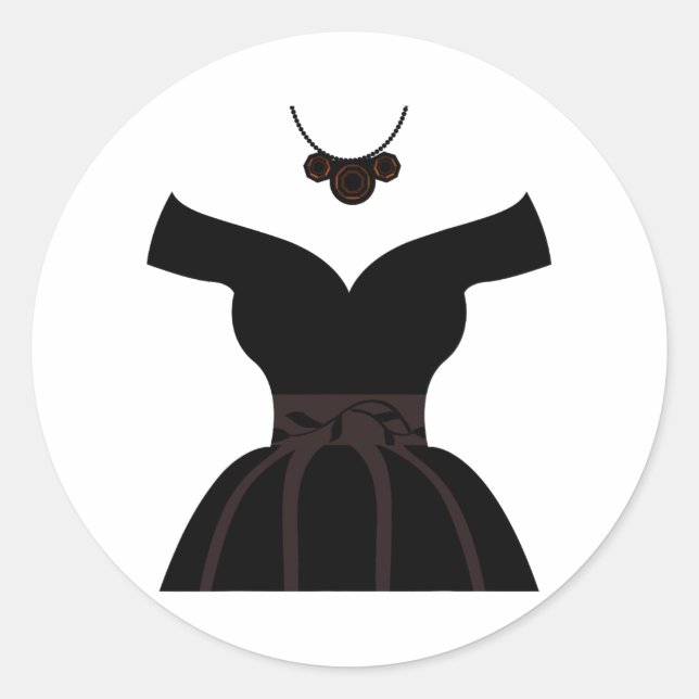 Adesivo Redondo Vestidos De Casamento Chás de panela Gráfico Bonit (Frente)