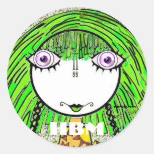 ADESIVO REDONDO VESTIDOS DE METAIS DE BESSIA DO HESTER