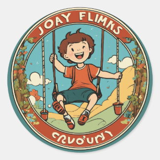 Adesivo Redondo "Vestidos Divertidos e Amigáveis: Perfeitos para C