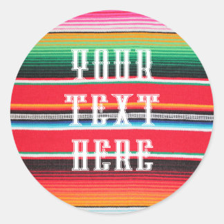 Adesivo Redondo vestígio de serpente mexicano poncho