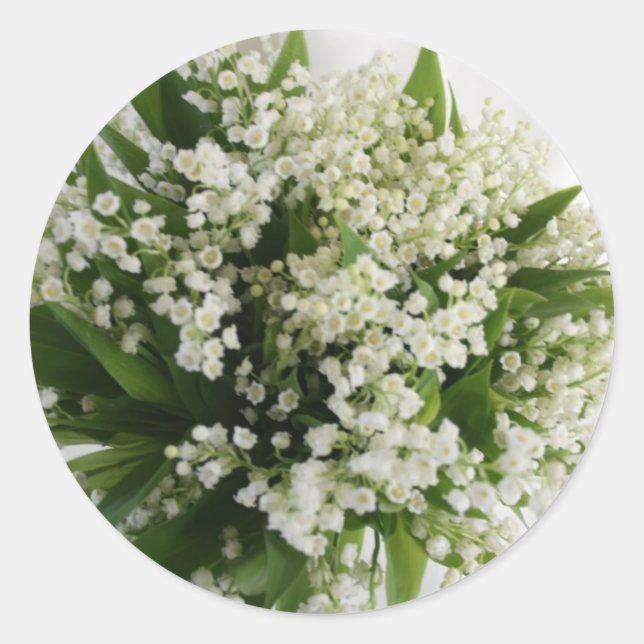 ADESIVO REDONDO VESTÍGIOS DE SELOS DE CASAMENTO FLORAL (Frente)