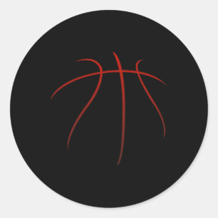 Adesivo Redondo Vestuário de basquete - Basquete 2
