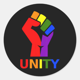Adesivo Redondo Vestuário De orgulho gay - Lgbt Resiste Camisa E R