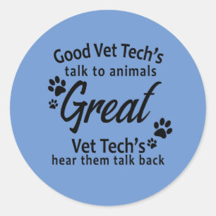 Adesivo Redondo Vet Tech Stickers