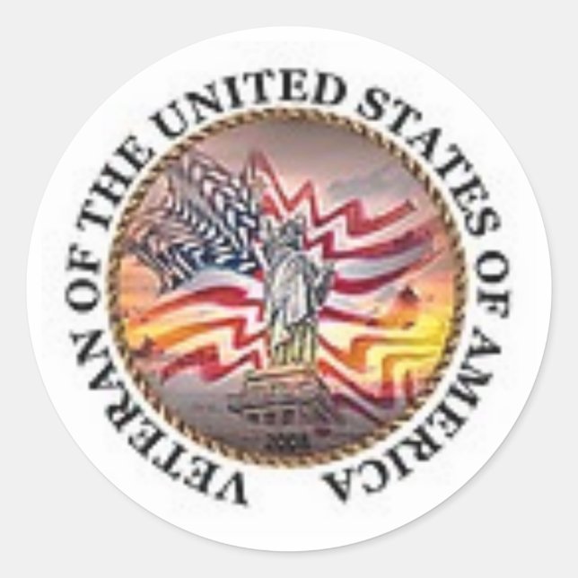 Adesivo Redondo Veterano (Frente)