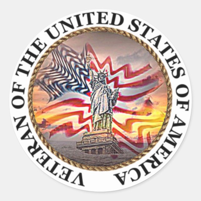 Adesivo Redondo Veterano (Frente)