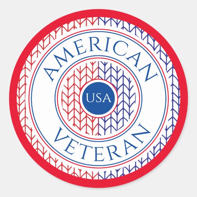 Adesivo Redondo VETERANOS AMERICANOS VETERANOS Grandes Vinheiros/V (Frente)