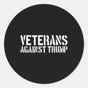 Adesivo Redondo Veteranos Contra Trump Anti-trump Veteranos Contra