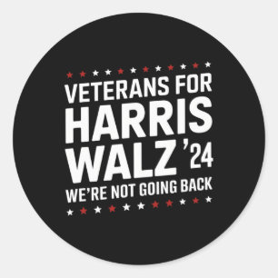 Adesivo Redondo Veteranos Para Harris W 24 Não Voltavam