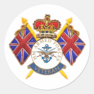 Adesivo Redondo Veteran's Round Sticker
