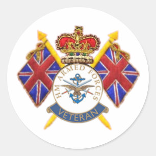 Adesivo Redondo Veteran's Round Sticker