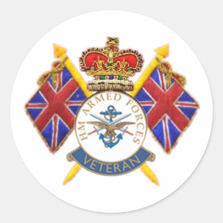 Adesivo Redondo Veteran's Round Sticker
