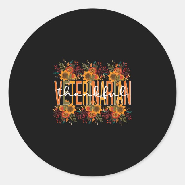 Adesivo Redondo Veterinária Dra. Veterinária (Frente)